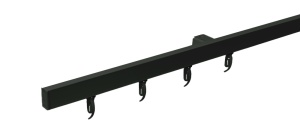 Карниз профильный алюминиевый Facile Standard, чёрный