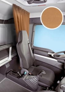 Комплект автоштор и карниза спального места Блэкаут - авто SK 240х160 (цвет: Рыже-коричневый)