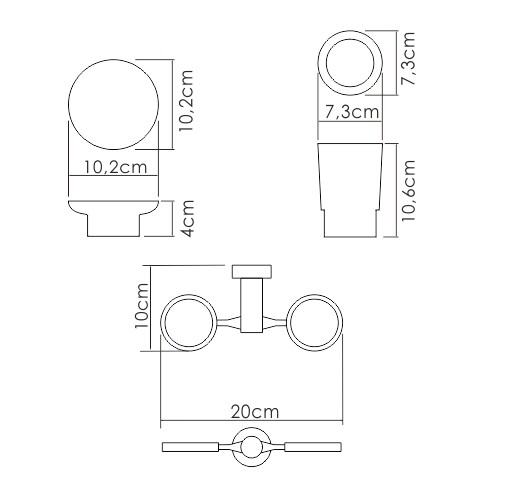Держатель стакана и мыльницы K-28226 