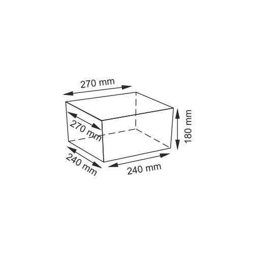 Плетеная корзина для белья WB-880-S