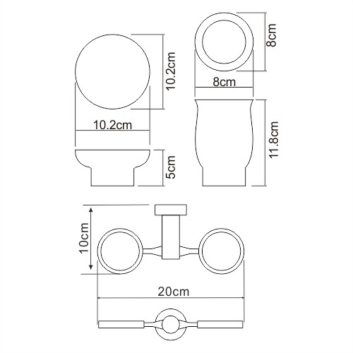 Держатель стакана и мыльницы K-24226 