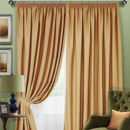 Комплект штор "Блэкаут-SH" 2 шт 220х280/500х280 оранжевый светлый