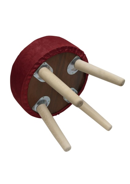 Пуф Плейн Люкс Plain Lux круглый, цвет ягодный