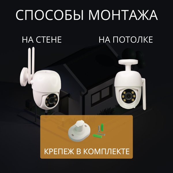 Умная 4G камера уличная поворотная ROXIMO RHC402 c Алисой